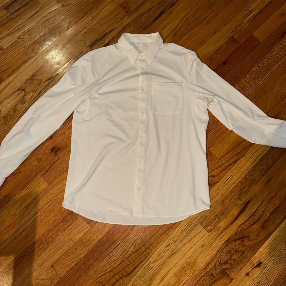 Lululemon Athletica White Dress Shirt